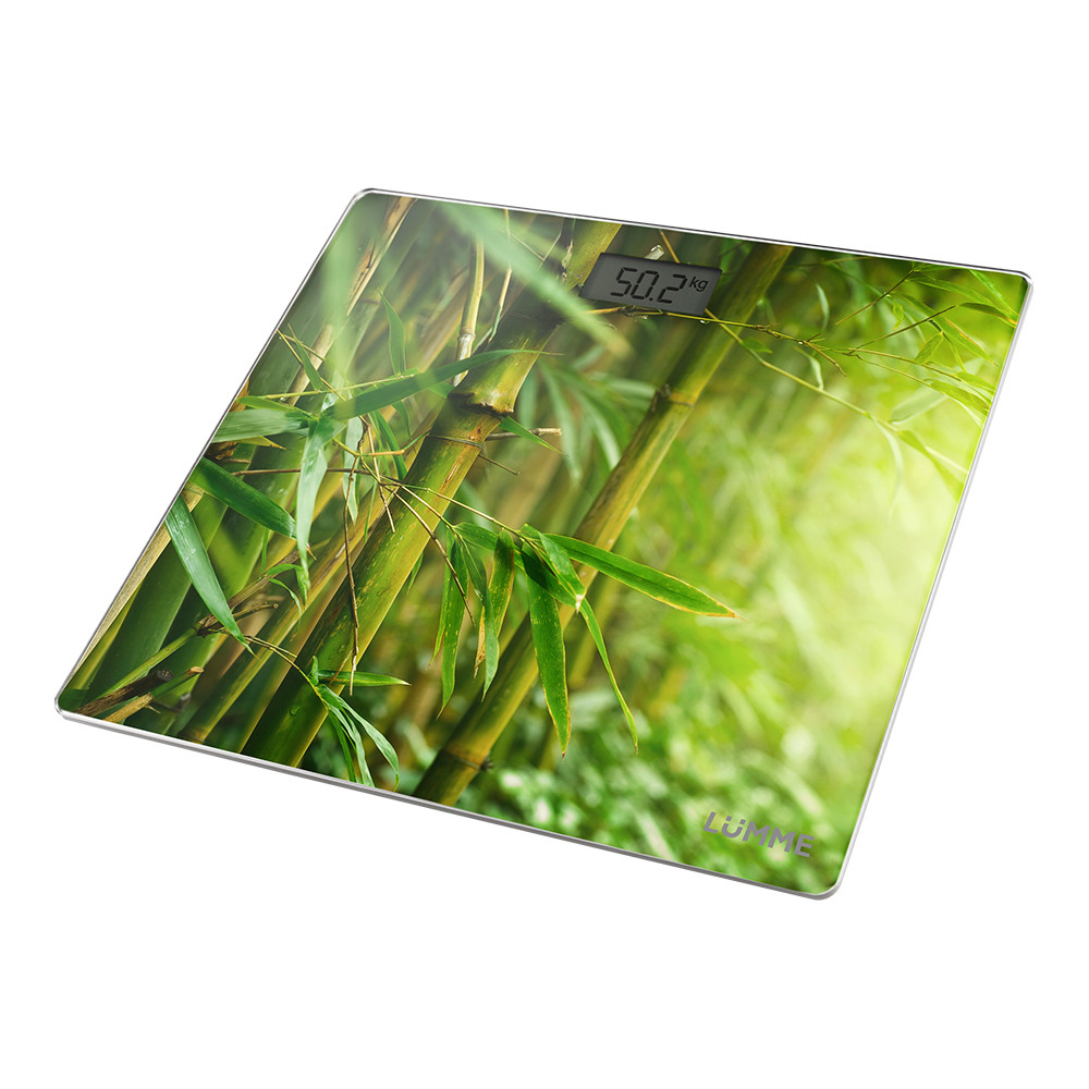 Весы напольные электронные LUMME LU-1328 рисунок бамбуковый лес