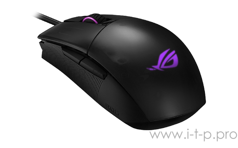 ASUS ROG Strix Impact II Игровая мышь (8 кнопок, 6200 dpi, Omron, Black, USB, RGB подсветка, 90MP01E0-B0UA00)