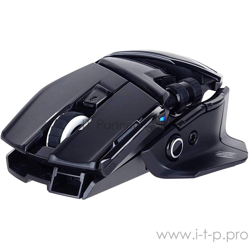 Mad Catz AIR Набор игровая мышь + коврик чёрные (Ионистор, 2.4 гГц, USB, PMW3360, Omron, 10 кнопок, 12000 dpi, 320 x 270 x ?? мм, RGB подсветка)