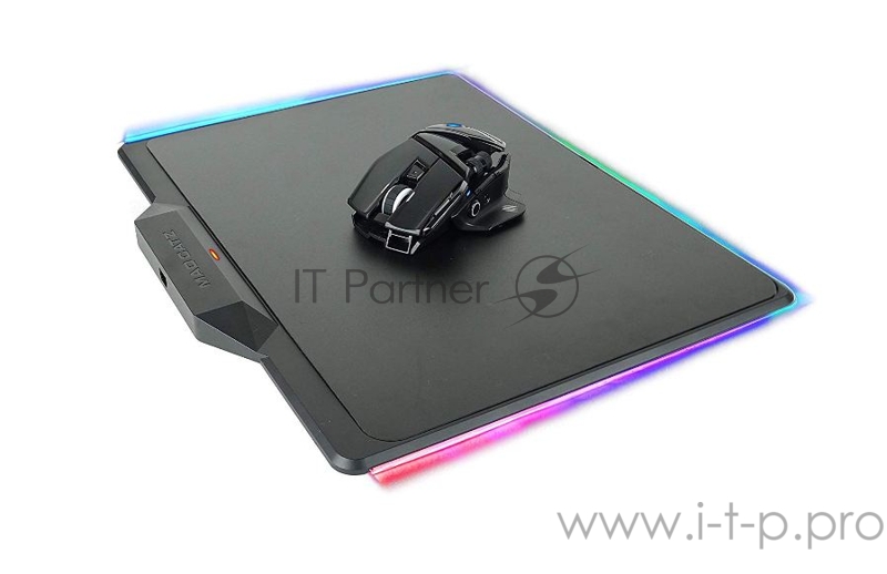 Mad Catz AIR Набор игровая мышь + коврик чёрные (Ионистор, 2.4 гГц, USB, PMW3360, Omron, 10 кнопок, 12000 dpi, 320 x 270 x ?? мм, RGB подсветка)