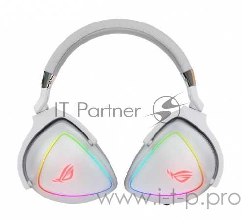 ASUS ROG Delta белые Игровые наушники (USB Type-C + A, RGB подсветка, 50 мм неодимовые магниты, 32 Ом, 20 ~ 20000 Гц, микрофон, 90YH02HW-B2UA00)