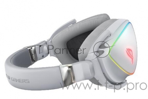 ASUS ROG Delta белые Игровые наушники (USB Type-C + A, RGB подсветка, 50 мм неодимовые магниты, 32 Ом, 20 ~ 20000 Гц, микрофон, 90YH02HW-B2UA00)