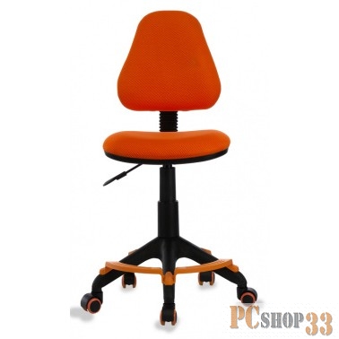 Кресло детское Бюрократ KD-4-F/TW-96-1 оранжевый TW-96-1 колеса оранжевый