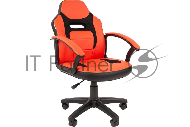 Кресло Chairman Kids 110 Россия экопремиум черный/красный