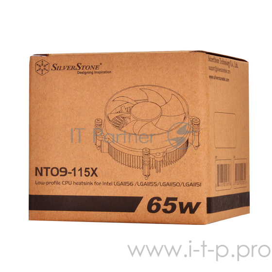 Cooler Silverstone SST-NT09-115X Intel Socket lga1156/1155/1150 / 1152 низкопрофильный кулер