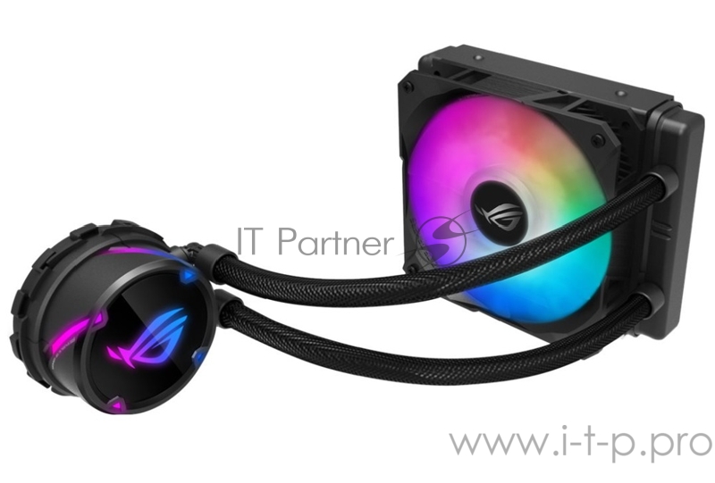 ASUS ROG STRIX LC 120 RGB система водяного охлаждения процессора (Intel: LGA 115x,1366, 2011, 2011-3, 2066, AMD: AM4, TR4*, 120mm вентилятор RGB, 90R