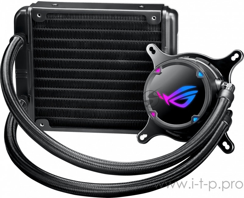 ASUS ROG STRIX LC 120 RGB система водяного охлаждения процессора (Intel: LGA 115x,1366, 2011, 2011-3, 2066, AMD: AM4, TR4*, 120mm вентилятор RGB, 90R