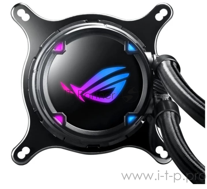 ASUS ROG STRIX LC 240 RGB система водяного охлаждения процессора (Intel: LGA 115x,1366, 2011, 2011-3, 2066, AMD: AM4, TR4*, 120mm 2 вентилятора RGB,