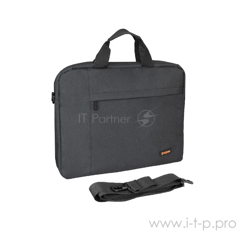 Сумка ExeGate Business ECC-215 Black, черная, полиэстер повышенной плотности 600D, 15.6