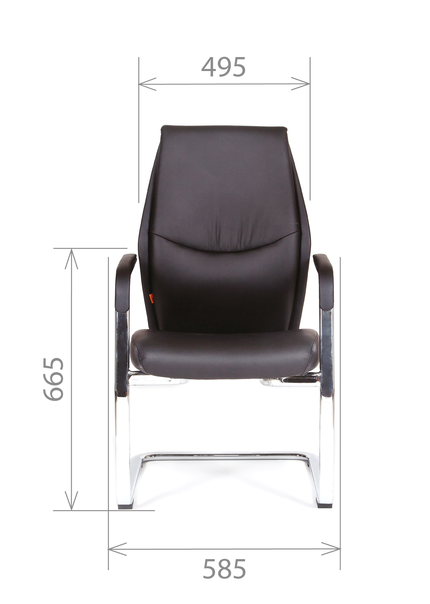 Офисное кресло Chairman VISTA V Россия экопремиум, коричневый