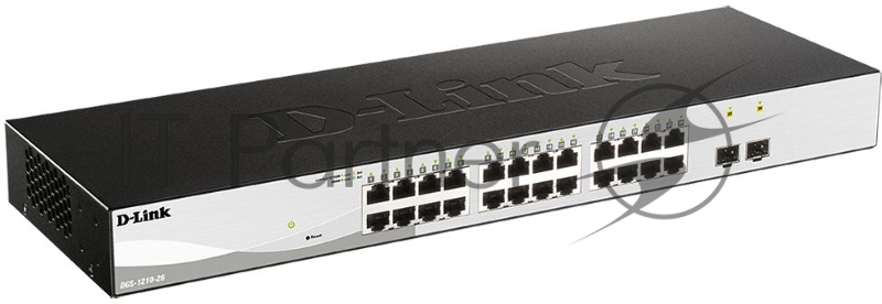Коммутатор D-Link DGS-1210-26/FL DGS-1210-26/FL1A 24G 2SFP управляемый