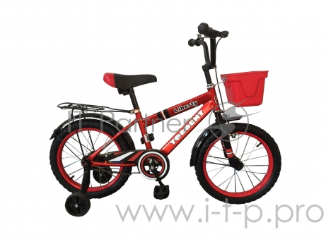 Велосипед Torrent Liberty (детский,доб. колёса,1ск. колеса 16 д, рама сталь)(16 / 11 / Красн матов