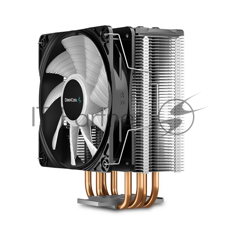 Кулер CPU DEEPCOOL GAMMAXX GTE V2 (универсальный, 180W, 27.8dB, 500-1650 rpm, 120мм, 4pin, медь+ алюминий, подсветка) RT