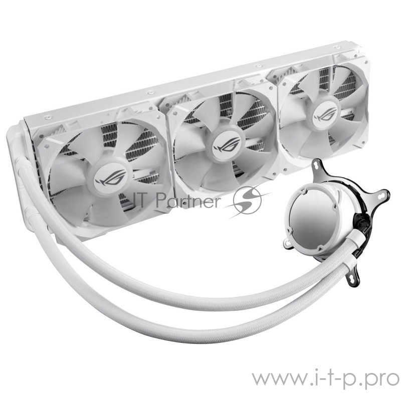 ASUS ROG STRIX LC 360 RGB WHITE EDITION система водяного охлаждения процессора (Intel: LGA 115x,1366, 2011, 2011-3, 2066, AMD: AM4, TR4*, 120mm 3 вен