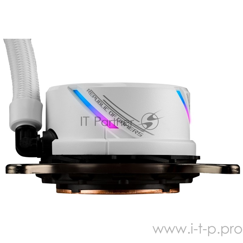 ASUS ROG STRIX LC 360 RGB WHITE EDITION система водяного охлаждения процессора (Intel: LGA 115x,1366, 2011, 2011-3, 2066, AMD: AM4, TR4*, 120mm 3 вен