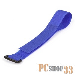 Монтажное оборудование Hyperline WAS-290-BL Хомут для кабеля, липучка с застежкой, 290х20мм, синий