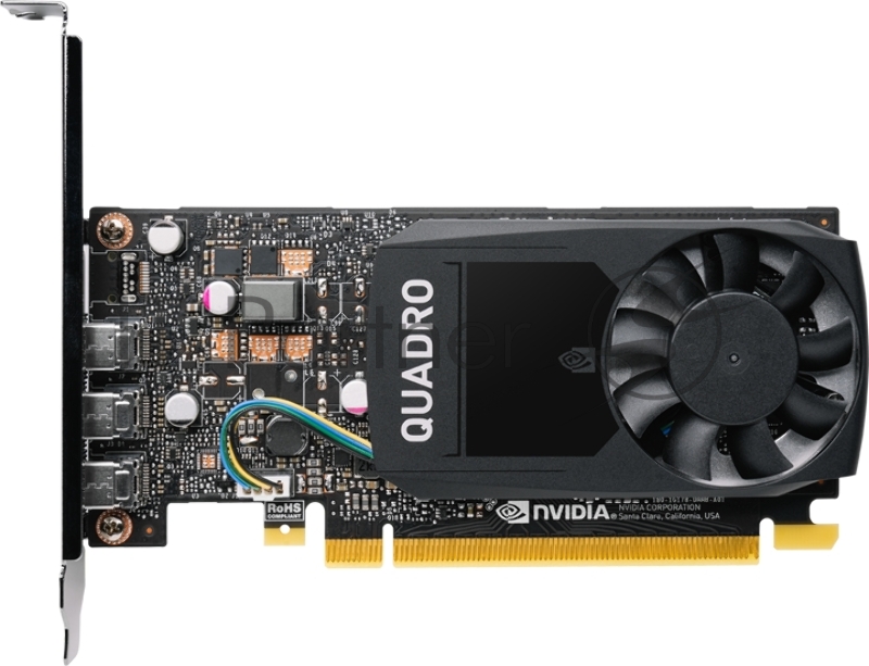 Видеокарта VGA PNY NVIDIA Quadro P400, 2 GB GDDR5/64 bit,3xMini DisplayPort, ATX