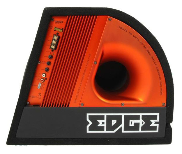 Сабвуфер автомобильный Edge EDB12A-E2 + BAG Organizer 300Вт активный (30см/12)