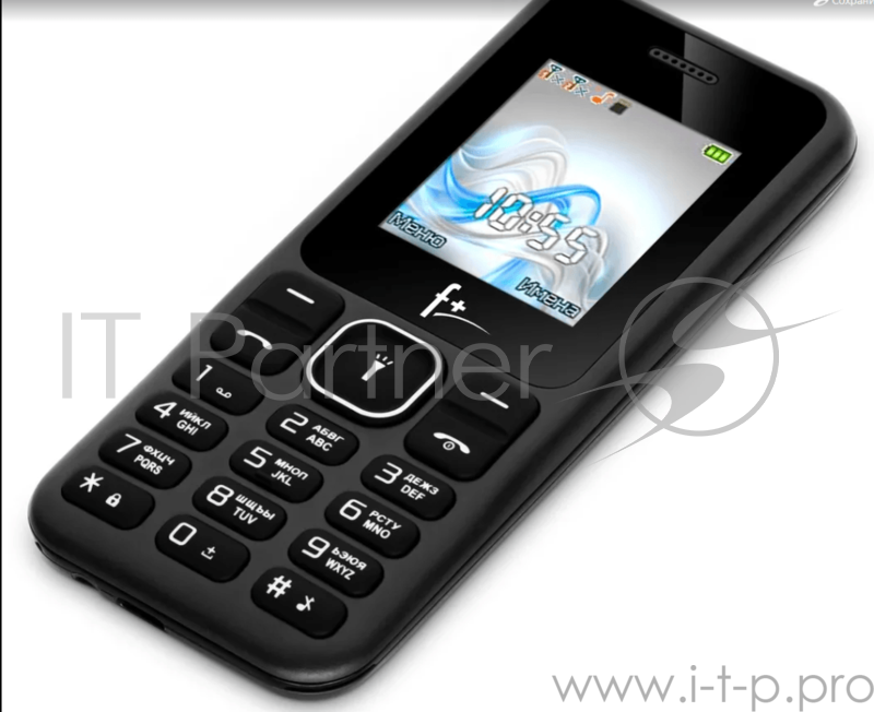 Телефон сотовый F+ F195 Black, 1.77 128x160, 32MB RAM, up to 16GB flash, 2 Sim, BT v2.1, Micro-USB, 600mAh, 71g, 114,2 ммx47,8 ммx14,2 мм