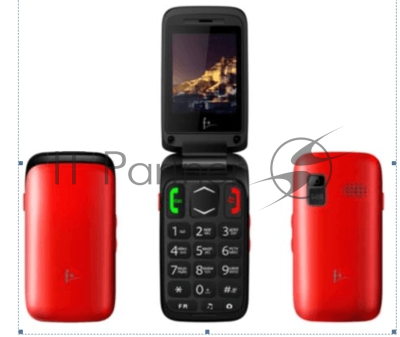 Телефон сотовый F+ Ezzy Trendy 1 Red, 2.4 240х320, 32MB RAM, up to 16GB flash, 0,3Mpix, 2 Sim, BT v2.1, Micro-USB, 800mAh, 89g, 100,8 ммx53 ммx19,5 мм