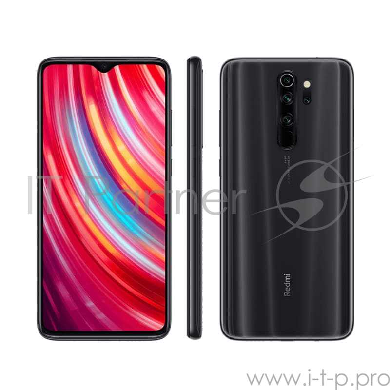 Смартфон Xiaomi Redmi note 8 Pro Mineral Grey (M1906G7G), 16,6 см (6.53) 1080x2340, 2,05 ГГц+ 2,0 ГГц, 8 Core, 6GB RAM, 64GB, 64 МП+8 МП+2 МП+2 МП/20Mpix, 2 Sim, 2G, 3G, LTE, BT v5.0, Wi-Fi, NFC, A-GPS, GALILEO, BEIDOU, GLONASS, GPS, Type-C, 4500mAh,
