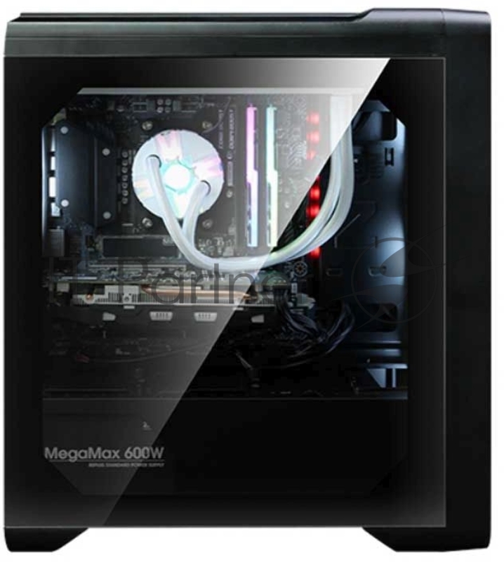 Корпус ZALMAN M3 Plus, MATX, BLACK, WINDOW, 2x3.5, 3x2.5, 1xUSB2.0, 1xUSB3.0, FRONT 3x120mm, REAR 1x120mm