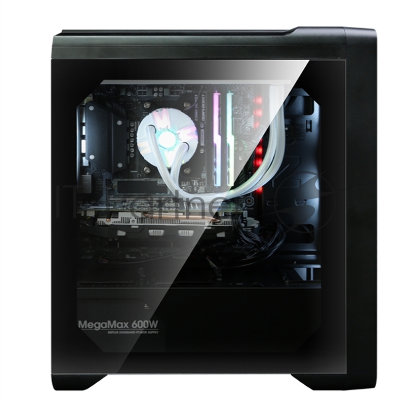 Корпус ZALMAN M3 Plus, MATX, BLACK, WINDOW, 2x3.5, 3x2.5, 1xUSB2.0, 1xUSB3.0, FRONT 3x120mm, REAR 1x120mm