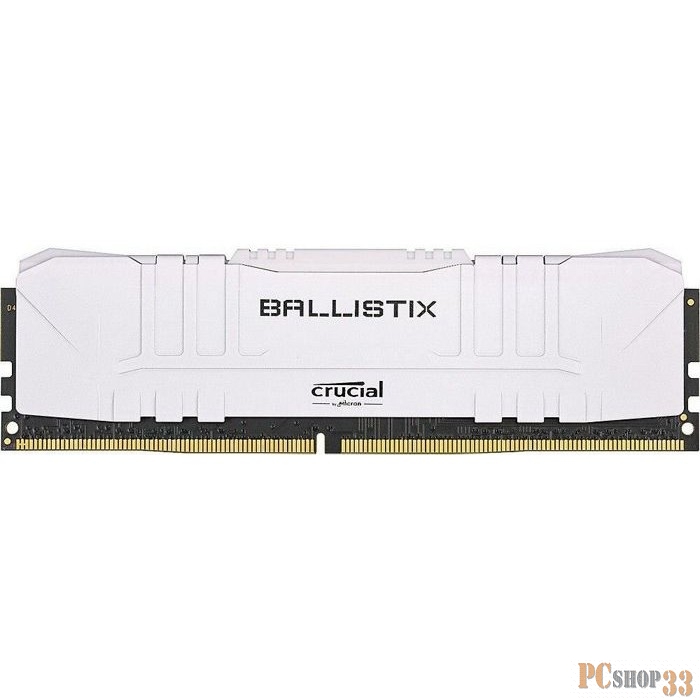 Память для настольных систем, Crucial DRAM Ballistix White 16GB DDR4 3000MT/s CL15 Unbuffered DIMM 288pin White, EAN: 649528824554.(RCISBL16G30C15U4
