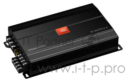 JBL STAGEA9004 Автоусилитель 4-канальныйКласс D, 110 Вт х 4 MAX @ 2 Ом, 90 Вт х 4 RMS @ 4 Ом, 220 Вт х 2 RMS @ 4 Ом, вход Hi/Lo, размеры: 50 x 145 x 269 мм
