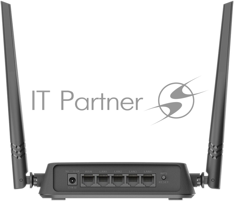 Роутер беспроводной D-Link DIR-615/X1A N300 10/100BASE-TX черный