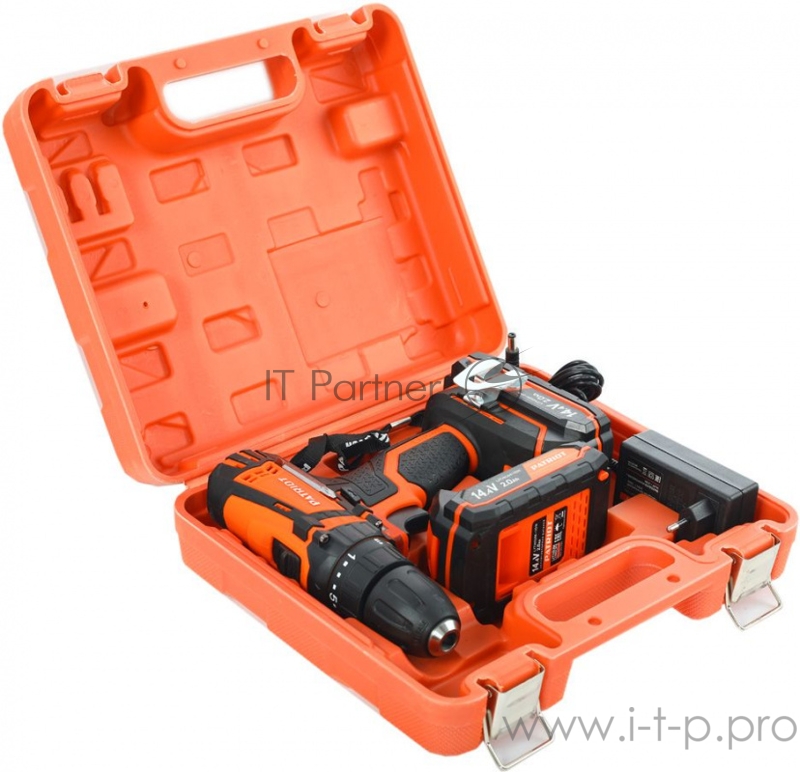 Дрель-шуруповерт Patriot BR 141ES аккум. патрон:быстрозажимной (кейс в комплекте)