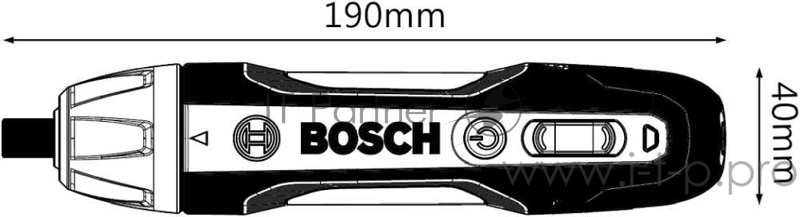 Отвертка электрическая Bosch GO 2 аккум. патрон:держатель бит 1/4 (кейс в комплекте)