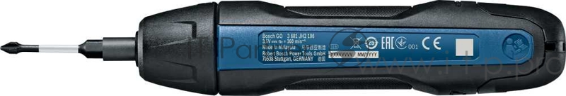 Отвертка электрическая Bosch GO 2 аккум. патрон:держатель бит 1/4 (кейс в комплекте)