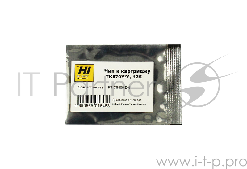 Чип Hi-Black к картриджу Kyocera FS-C5400 DN (TK-570), Y, 12K