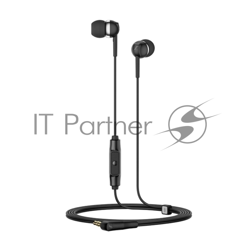 Гарнитура вкладыши Sennheiser CX 80S 1.2м черный проводные (в ушной раковине)