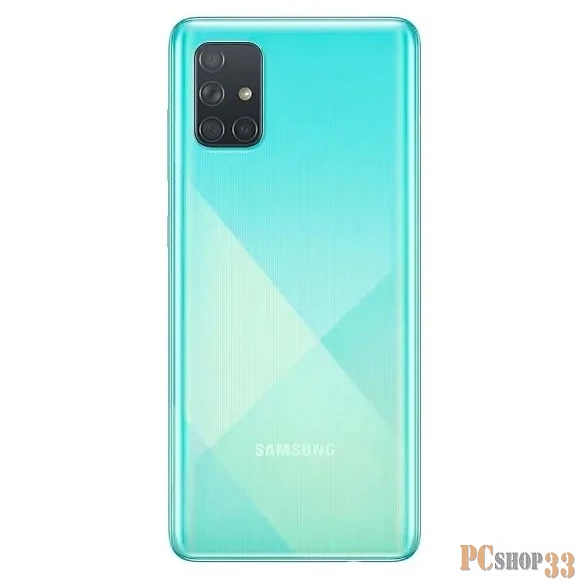 Смартфон Samsung SM-A715F Galaxy A71 128Gb 6Gb голубой моноблок 3G 4G 2Sim 6.7 1080x2400 Android 10 64Mpix 802.11 a/b/g/n/ac NFC GPS GSM900/1800 GSM1900 TouchSc MP3 microSD max512Gb