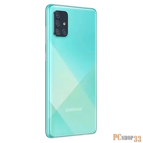 Смартфон Samsung SM-A715F Galaxy A71 128Gb 6Gb голубой моноблок 3G 4G 2Sim 6.7 1080x2400 Android 10 64Mpix 802.11 a/b/g/n/ac NFC GPS GSM900/1800 GSM1900 TouchSc MP3 microSD max512Gb