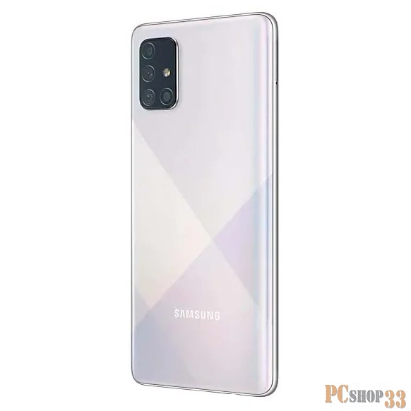 Смартфон Samsung SM-A715F Galaxy A71 128Gb 6Gb серебристый моноблок 3G 4G 2Sim 6.7 1080x2400 Android 10 64Mpix 802.11 a/b/g/n/ac NFC GPS GSM900/1800 GSM1900 TouchSc MP3 microSD max512Gb