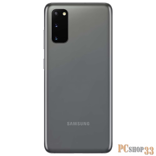 Смартфон Samsung SM-G980F Galaxy S20 128Gb 8Gb серый моноблок 3G 4G 2Sim 6.2 1440x3200 Android 10 64Mpix 802.11 a/b/g/n/ac NFC GPS GSM900/1800 GSM1900 Ptotect MP3 microSD max1024Gb