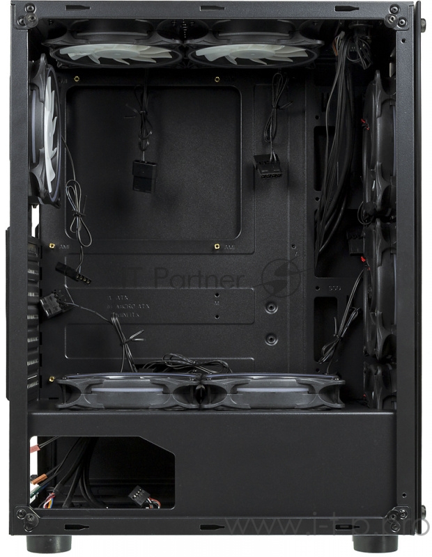 Корпус Formula V-LINE 7706 черный без БП ATX 8x120mm 2xUSB2.0 2xUSB3.0 audio bott PSU