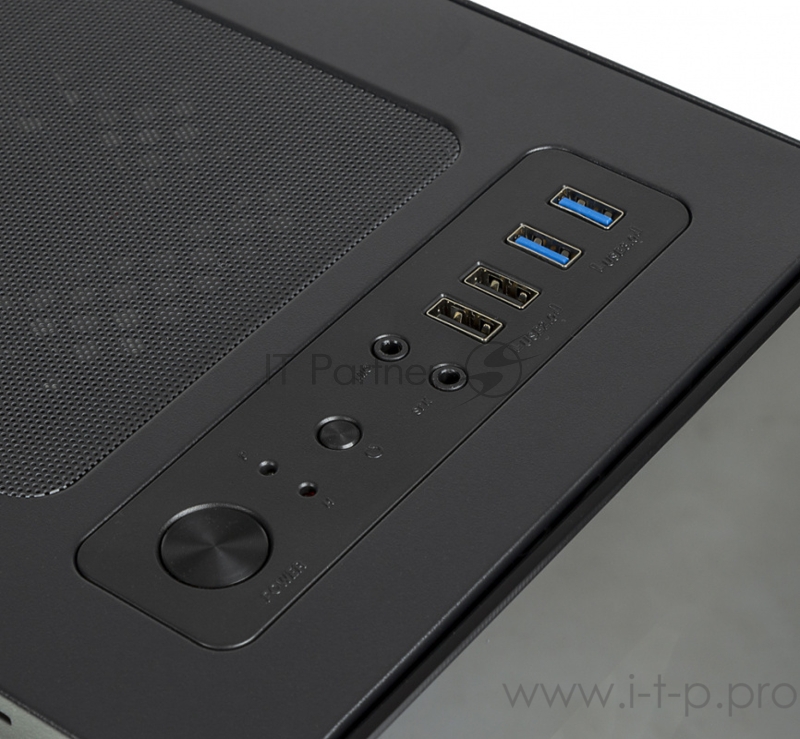 Корпус Formula V-LINE 7706 черный без БП ATX 8x120mm 2xUSB2.0 2xUSB3.0 audio bott PSU