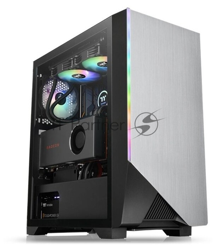Корпус Thermaltake H550 TG RGB черный без БП ATX 5x120mm 5x140mm 2xUSB2.0 1xUSB3.0 audio bott PSU