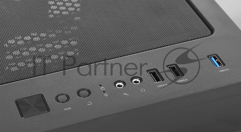 Корпус Thermaltake H550 TG RGB черный без БП ATX 5x120mm 5x140mm 2xUSB2.0 1xUSB3.0 audio bott PSU