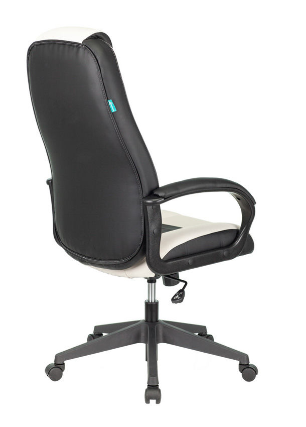 Кресло игровое Бюрократ VIKING-8N/WH-BLACK белый/черный искусственная кожа