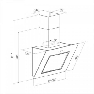 Вытяжка Lex LUNA 600 WHITE