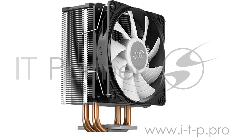 Кулер DEEPCOOL GAMMAXX GT V2 LGA20XX/1366/115X/AM4/AM3/+/AM (20шт/кор, TDP 180Вт, PWM, RGB Fan 120mm, 4 тепл. трубки прямого контакта) RET