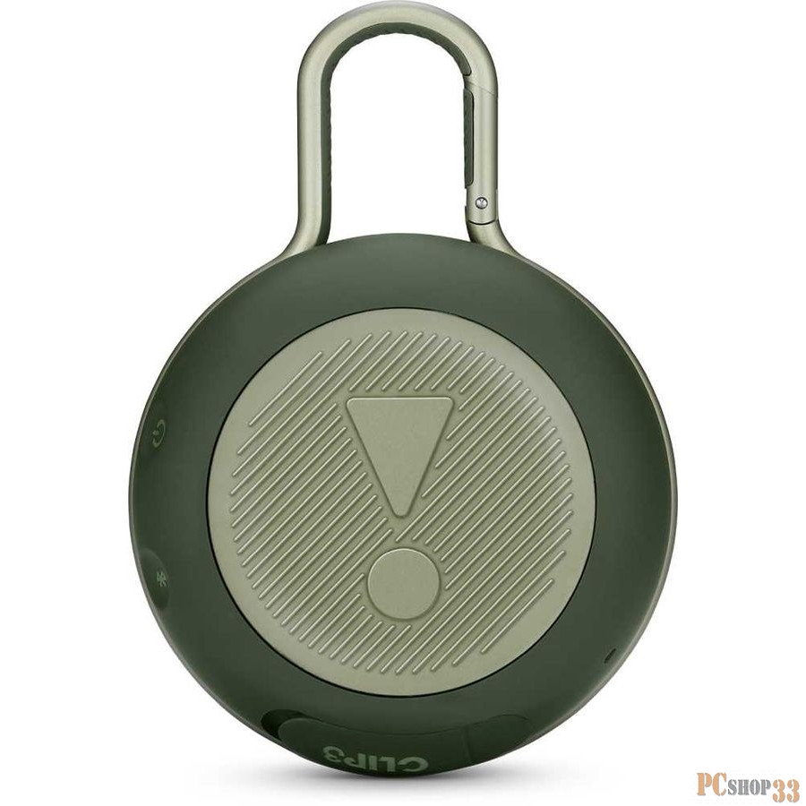 Колонка порт. JBL Clip 3 зеленый 3.3W 1.0 BT 1000mAh (JBLCLIP3GRN)