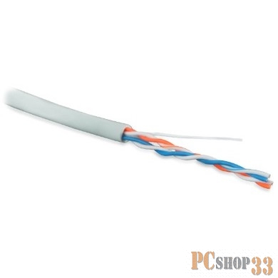 Hyperline UUTP2-C5-S24-IN-PVC-GY-500 (500 м) Кабель витая пара, неэкранированная U/UTP, категория 5