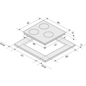 Индукционная варочная поверхность KRONA INIZIO 45 WH