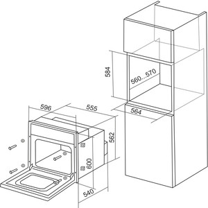 Духовой шкаф De Luxe 6006.05эшв-061